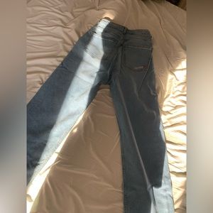 DJERF AVENUE straight mid blue jeans size 25